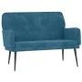 Banco de terciopelo azul 108x79x79 cm de vidaXL, Bancos - Ref: Foro24-351423, Precio: 138,86 €, Descuento: %