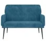 Banco de terciopelo azul 108x79x79 cm de vidaXL, Bancos - Ref: Foro24-351423, Precio: 138,86 €, Descuento: %