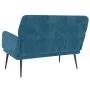 Banco de terciopelo azul 108x79x79 cm de vidaXL, Bancos - Ref: Foro24-351423, Precio: 138,86 €, Descuento: %