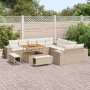Conjunto de sofá de jardín 13 pcs Beige ratán sintético en Sofás de exterior | Comprar online en Foru.es