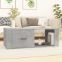 Mesa de centro madera contrachapada gris hormigón 100x50,5x35cm de vidaXL, Mesas de centro - Ref: Foro24-816540, Precio: 69,8...