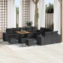 Conjunto de sofá de jardín 13 pcs Negro ratán sintético en Sofás de exterior | Comprar online en Foru.es