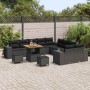 Conjunto de sofá de jardín 13 pcs Negro ratán sintético en Sofás de exterior | Comprar online en Foru.es
