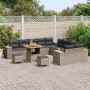 Conjunto de sofá de jardín 13 pcs Gris ratán sintético en Sofás de exterior | Comprar online en Foru.es