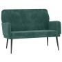 Banco de terciopelo verde oscuro 108x79x79 cm de vidaXL, Bancos - Ref: Foro24-351416, Precio: 137,92 €, Descuento: %