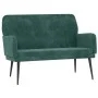 Banco de terciopelo verde oscuro 108x79x79 cm de vidaXL, Bancos - Ref: Foro24-351416, Precio: 139,32 €, Descuento: %
