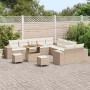 Conjunto de sofá de jardín 13 pcs Beige ratán sintético en Sofás de exterior | Comprar online en Foru.es