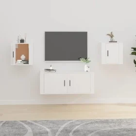 Muebles para TV de pared 2 uds blanco 40x34,5x40 cm de vidaXL, Muebles TV - Ref: Foro24-816641, Precio: 36,92 €, Descuento: %