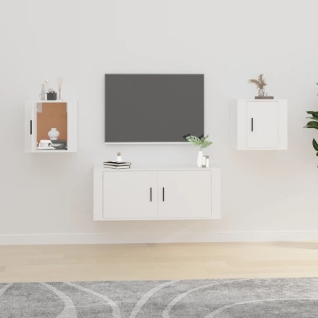Muebles para TV de pared 2 uds blanco 40x34,5x40 cm de vidaXL, Muebles TV - Ref: Foro24-816641, Precio: 36,92 €, Descuento: %