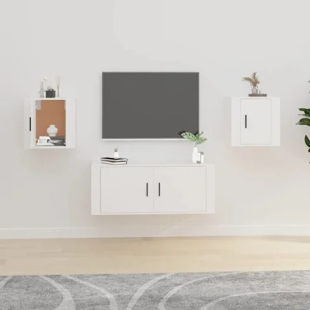 Muebles para TV de pared 2 uds blanco 40x34,5x40 cm de vidaXL, Muebles TV - Ref: Foro24-816641, Precio: 36,92 €, Descuento: %