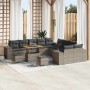 Conjunto de sofá de jardín 13 pcs Gris ratán sintético en Sofás de exterior | Comprar online en Foru.es