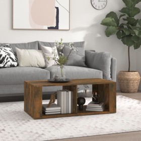 Mesa de centro madera contrachapada roble ahumado 100x50x36 cm de vidaXL, Mesas de centro - Ref: Foro24-816525, Precio: 46,40...