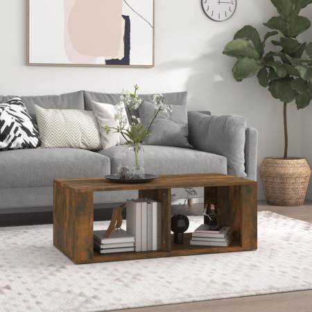 Mesa de centro madera contrachapada roble ahumado 100x50x36 cm de vidaXL, Mesas de centro - Ref: Foro24-816525, Precio: 46,40...