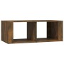 Mesa de centro madera contrachapada roble ahumado 100x50x36 cm de vidaXL, Mesas de centro - Ref: Foro24-816525, Precio: 46,40...