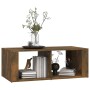 Mesa de centro madera contrachapada roble ahumado 100x50x36 cm de vidaXL, Mesas de centro - Ref: Foro24-816525, Precio: 46,40...