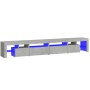 Mueble de TV con luces LED gris hormigón 260x36,5x40 cm de vidaXL, Muebles TV - Ref: Foro24-3152821, Precio: 151,54 €, Descue...