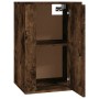 Mueble para TV de pared roble ahumado 40x34,5x60 cm de vidaXL, Muebles TV - Ref: Foro24-816666, Precio: 41,04 €, Descuento: %