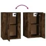 Mueble para TV de pared roble ahumado 40x34,5x60 cm de vidaXL, Muebles TV - Ref: Foro24-816666, Precio: 40,58 €, Descuento: %