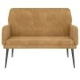 Banco de terciopelo marrón 108x79x79 cm de vidaXL, Bancos - Ref: Foro24-351421, Precio: 141,32 €, Descuento: %