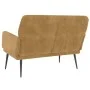 Banco de terciopelo marrón 108x79x79 cm de vidaXL, Bancos - Ref: Foro24-351421, Precio: 141,32 €, Descuento: %