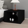 Mesita de noche madera contrachapada negro 57x55x36 cm de vidaXL, Mesitas de noche - Ref: Foro24-816553, Precio: 34,19 €, Des...