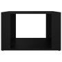 Mesita de noche madera contrachapada negro 57x55x36 cm de vidaXL, Mesitas de noche - Ref: Foro24-816553, Precio: 34,19 €, Des...