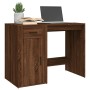 Escritorio de madera contrachapada marrón roble 100x49x75 cm de vidaXL, Escritorios - Ref: Foro24-816791, Precio: 80,24 €, De...