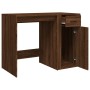 Escritorio de madera contrachapada marrón roble 100x49x75 cm de vidaXL, Escritorios - Ref: Foro24-816791, Precio: 80,24 €, De...