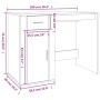 Escritorio de madera contrachapada marrón roble 100x49x75 cm de vidaXL, Escritorios - Ref: Foro24-816791, Precio: 80,24 €, De...