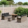Conjunto de sofás de jardín 9 pcs Gris ratán sintético en Sofás de exterior | Comprar online en Foru.es