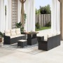 Conjunto de sofás de jardín 9 pcs Negro ratán sintético en Sofás de exterior | Comprar online en Foru.es