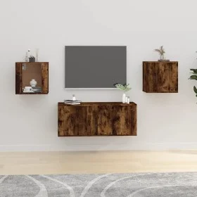 Muebles para TV de pared 2 uds roble ahumado 40x34,5x40 cm de vidaXL, Muebles TV - Ref: Foro24-816651, Precio: 51,62 €, Descu...