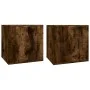 Muebles para TV de pared 2 uds roble ahumado 40x34,5x40 cm de vidaXL, Muebles TV - Ref: Foro24-816651, Precio: 51,62 €, Descu...