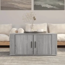 Mesa de centro madera contrachapada gris Sonoma 80x50x36 cm de vidaXL, Mesas de centro - Ref: Foro24-816518, Precio: 58,44 €,...