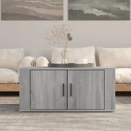 Mesa de centro madera contrachapada gris Sonoma 80x50x36 cm de vidaXL, Mesas de centro - Ref: Foro24-816518, Precio: 58,44 €,...