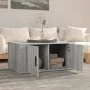 Mesa de centro madera contrachapada gris Sonoma 80x50x36 cm de vidaXL, Mesas de centro - Ref: Foro24-816518, Precio: 58,44 €,...