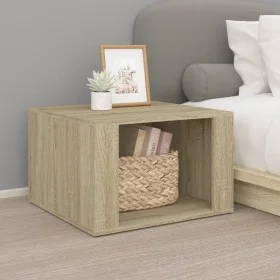 Mesita de noche madera contrachapada roble Sonoma 57x55x36 cm de vidaXL, Mesitas de noche - Ref: Foro24-816555, Precio: 35,14...
