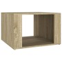 Mesita de noche madera contrachapada roble Sonoma 57x55x36 cm de vidaXL, Mesitas de noche - Ref: Foro24-816555, Precio: 35,51...
