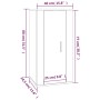 Mueble para TV de pared blanco brillante 40x34,5x80 cm de vidaXL, Muebles TV - Ref: Foro24-816674, Precio: 51,70 €, Descuento: %