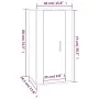 Mueble para TV de pared blanco brillante 40x34,5x80 cm de vidaXL, Muebles TV - Ref: Foro24-816674, Precio: 51,11 €, Descuento: %