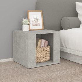 Mesita de noche madera contrachapada gris hormigón 41x40x36 cm de vidaXL, Mesitas de noche - Ref: Foro24-816548, Precio: 37,2...