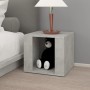 Mesita de noche madera contrachapada gris hormigón 41x40x36 cm de vidaXL, Mesitas de noche - Ref: Foro24-816548, Precio: 37,2...