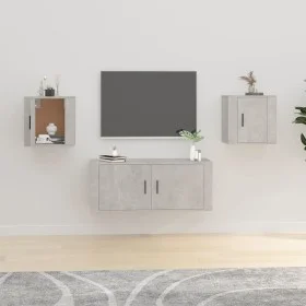 Muebles para TV de pared 2 uds gris hormigón 40x34,5x40 cm de vidaXL, Muebles TV - Ref: Foro24-816649, Precio: 41,31 €, Descu...
