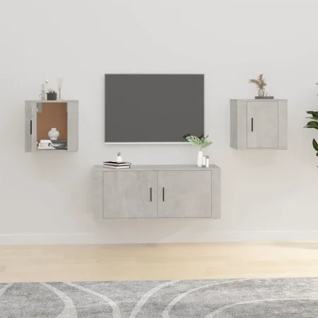 Muebles para TV de pared 2 uds gris hormigón 40x34,5x40 cm de vidaXL, Muebles TV - Ref: Foro24-816649, Precio: 41,31 €, Descu...