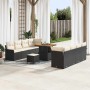 Conjunto de sofá de jardín 11 pcs Negro ratán sintético en Sofás de exterior | Comprar online en Foru.es