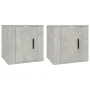 Muebles para TV de pared 2 uds gris hormigón 40x34,5x40 cm de vidaXL, Muebles TV - Ref: Foro24-816649, Precio: 41,31 €, Descu...
