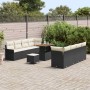 Conjunto de sofá de jardín 11 pcs Negro ratán sintético en Sofás de exterior | Comprar online en Foru.es
