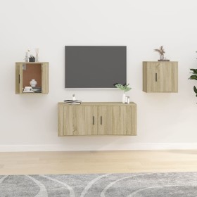 Muebles para TV de pared 2 uds roble Sonoma 40x34,5x40 cm de vidaXL, Muebles TV - Ref: Foro24-816647, Precio: 46,36 €, Descue...