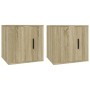 Muebles para TV de pared 2 uds roble Sonoma 40x34,5x40 cm de vidaXL, Muebles TV - Ref: Foro24-816647, Precio: 46,36 €, Descue...