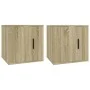 Muebles para TV de pared 2 uds roble Sonoma 40x34,5x40 cm de vidaXL, Muebles TV - Ref: Foro24-816647, Precio: 45,88 €, Descue...